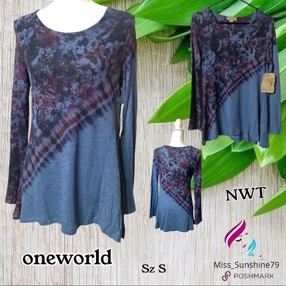 Oneworld NWT - Sz S - flint stone colored Tunic BEALLS